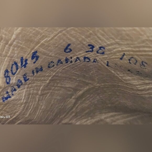 Vintage Brahma Canada West Black Leather Work Boots Lace-to-Toe Size 6 - Picture 8 of 12